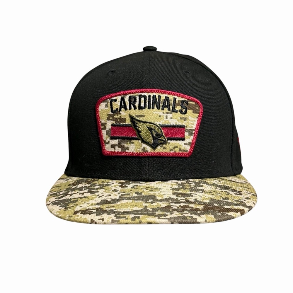 New Era Arizona Cardinals Salute to Service Fitted Cap Hat Camouflage Size 7 1/4